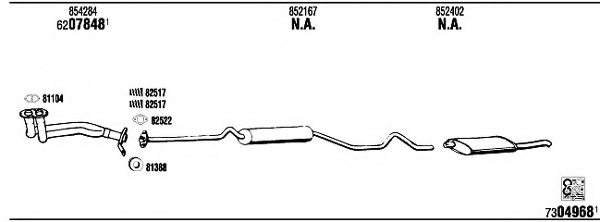 FONOS OP41012B Exhaust System